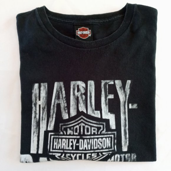 Harley-Davidson Voight Fort Mc Murry Alberta black Tee size 2X - Picture 9 of 9